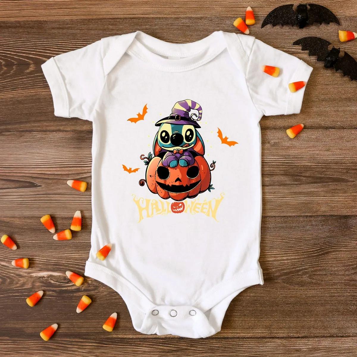 Disney Stitch Pumpkin Halloween Shirt 2 2