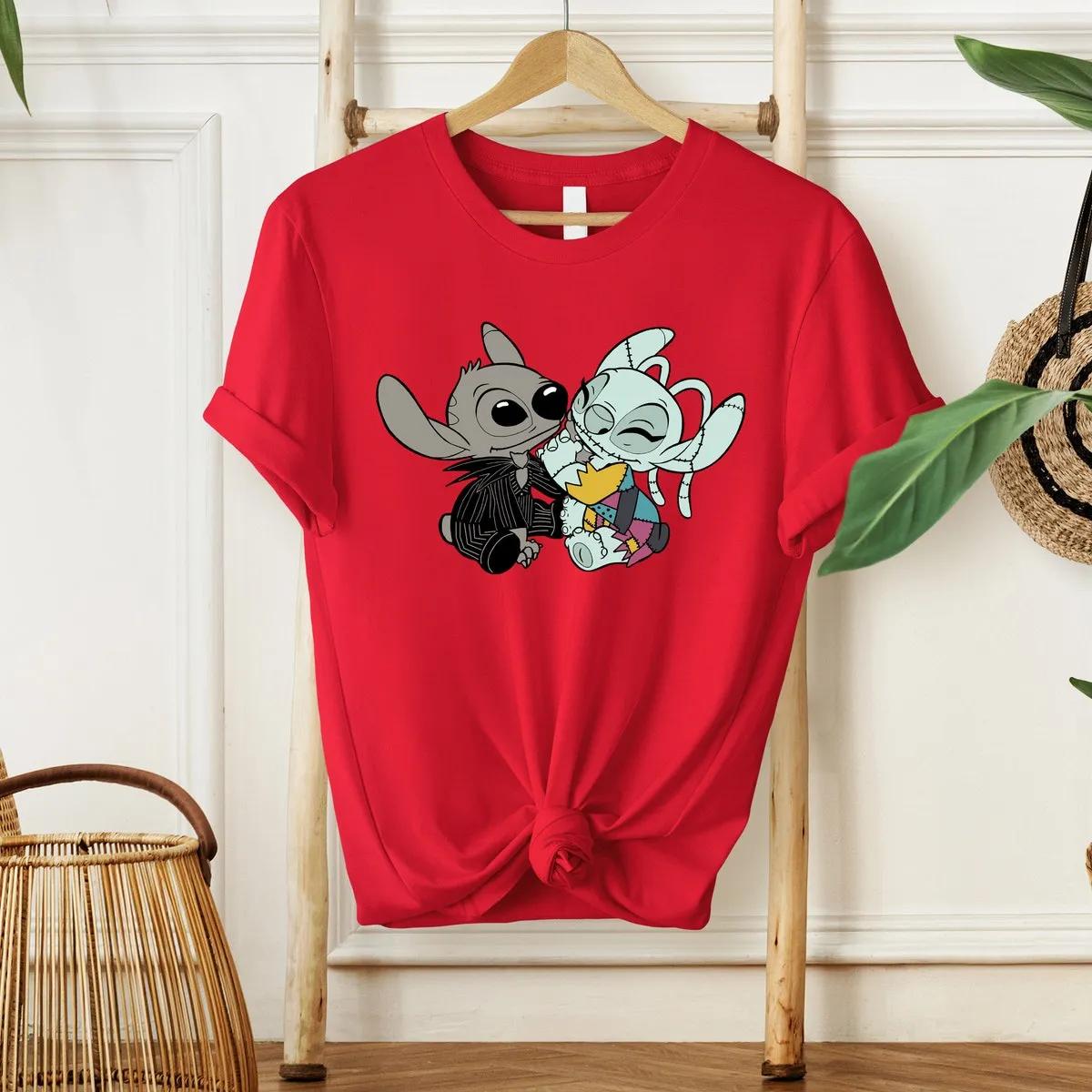 Disney Stitch and Angel Halloween Shirt 2