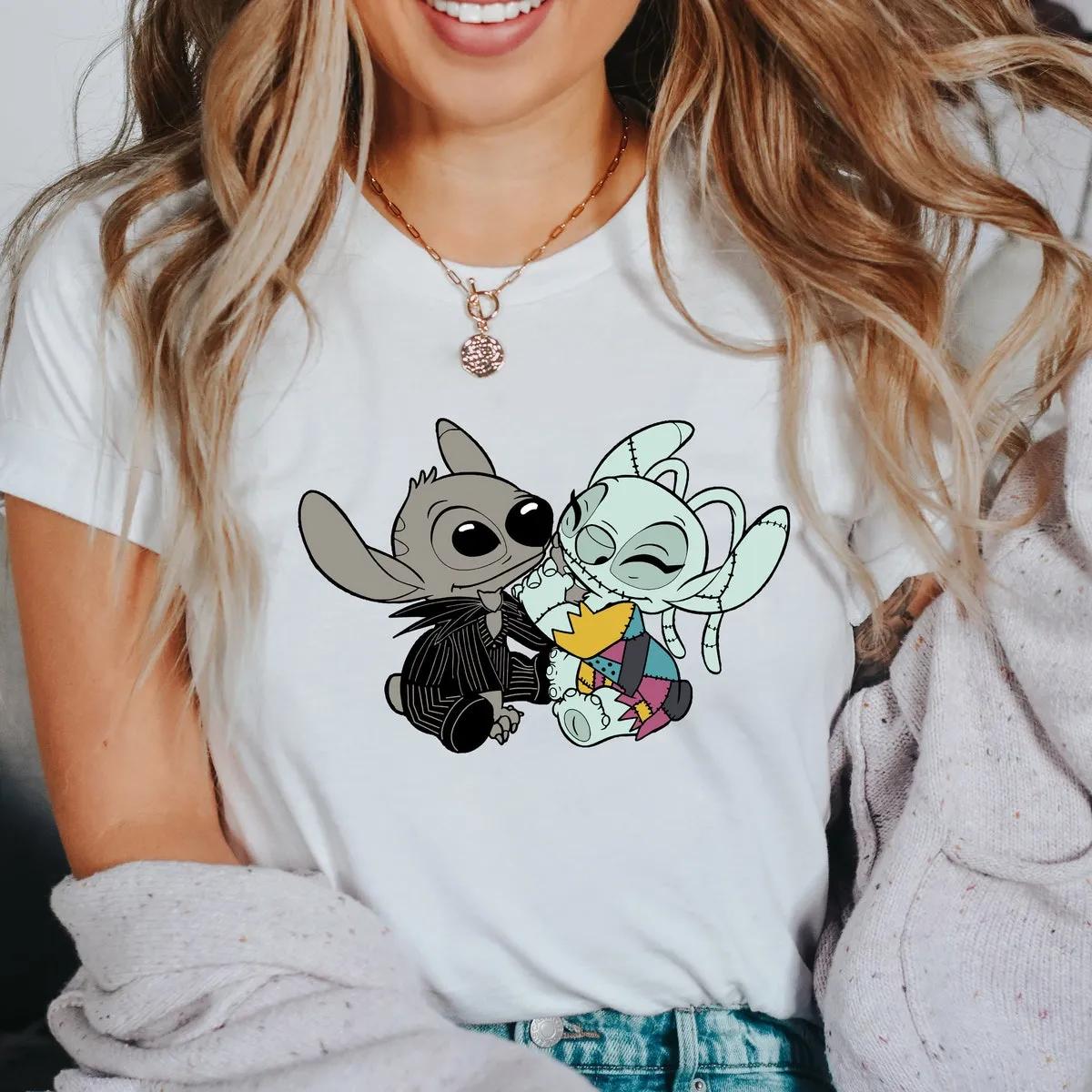 Disney Stitch and Angel Halloween Shirt 3