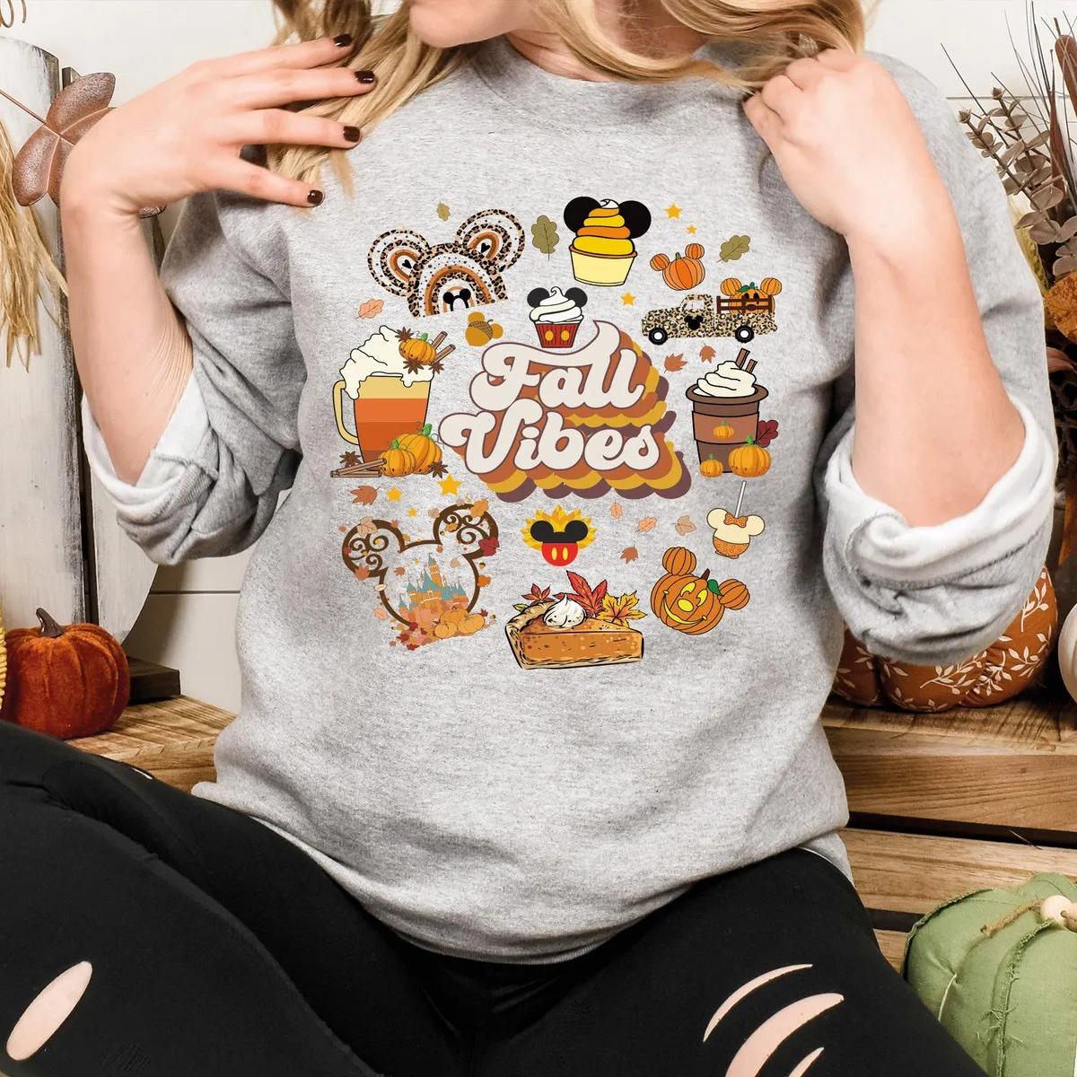 Disney Thankful Pumpkin Shirt Snacks Fall Vibes Tee 4 1