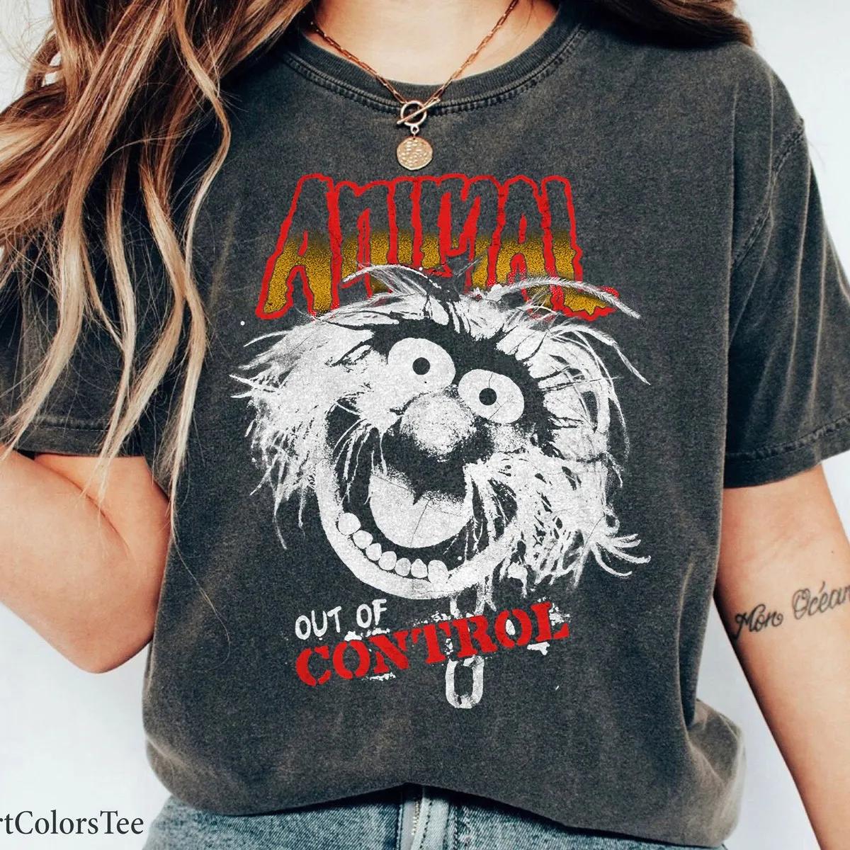 Disney The Muppets Animal Out Of Control Rock Style Shirt 1 1