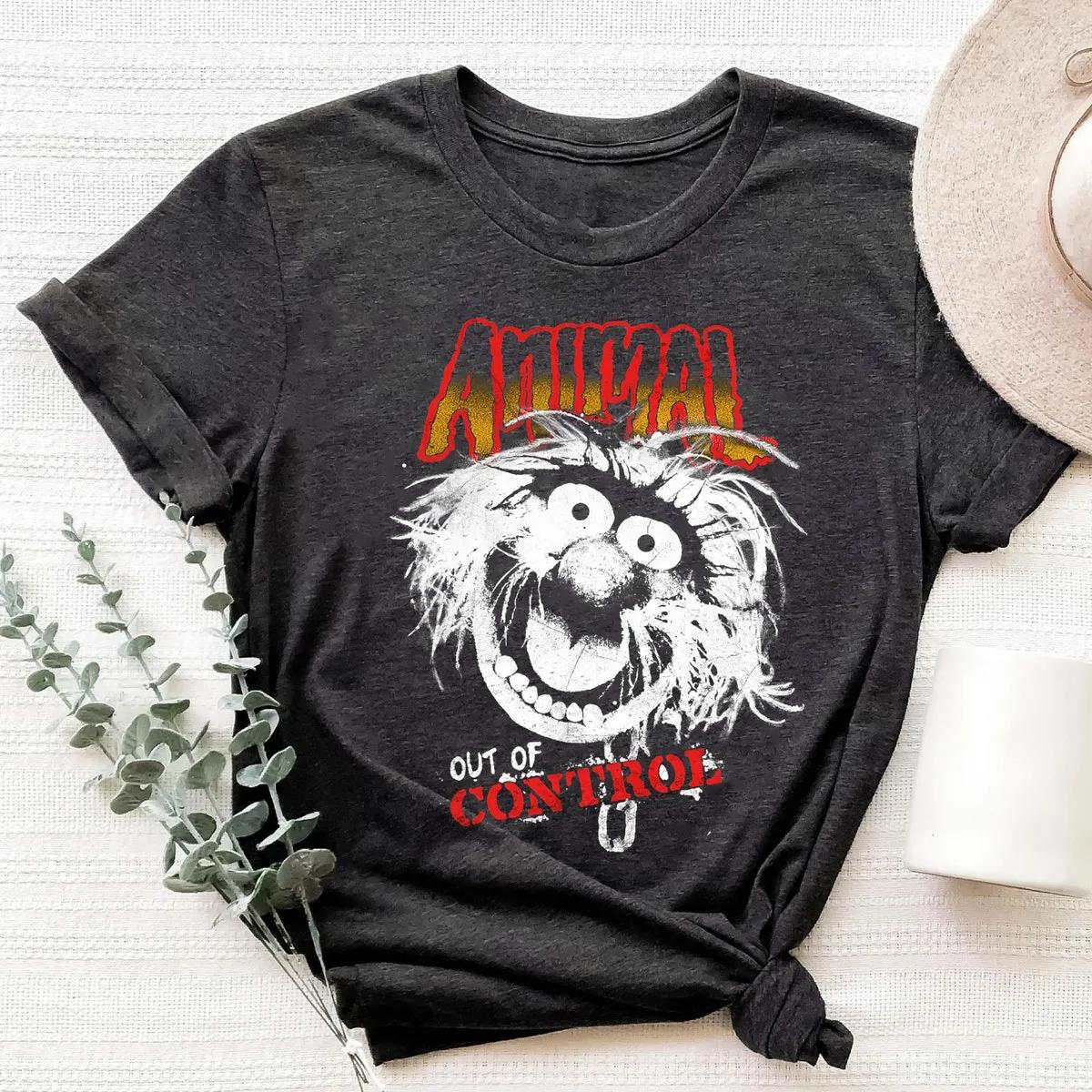 Disney The Muppets Animal Out Of Control Rock Style Shirt 2 1