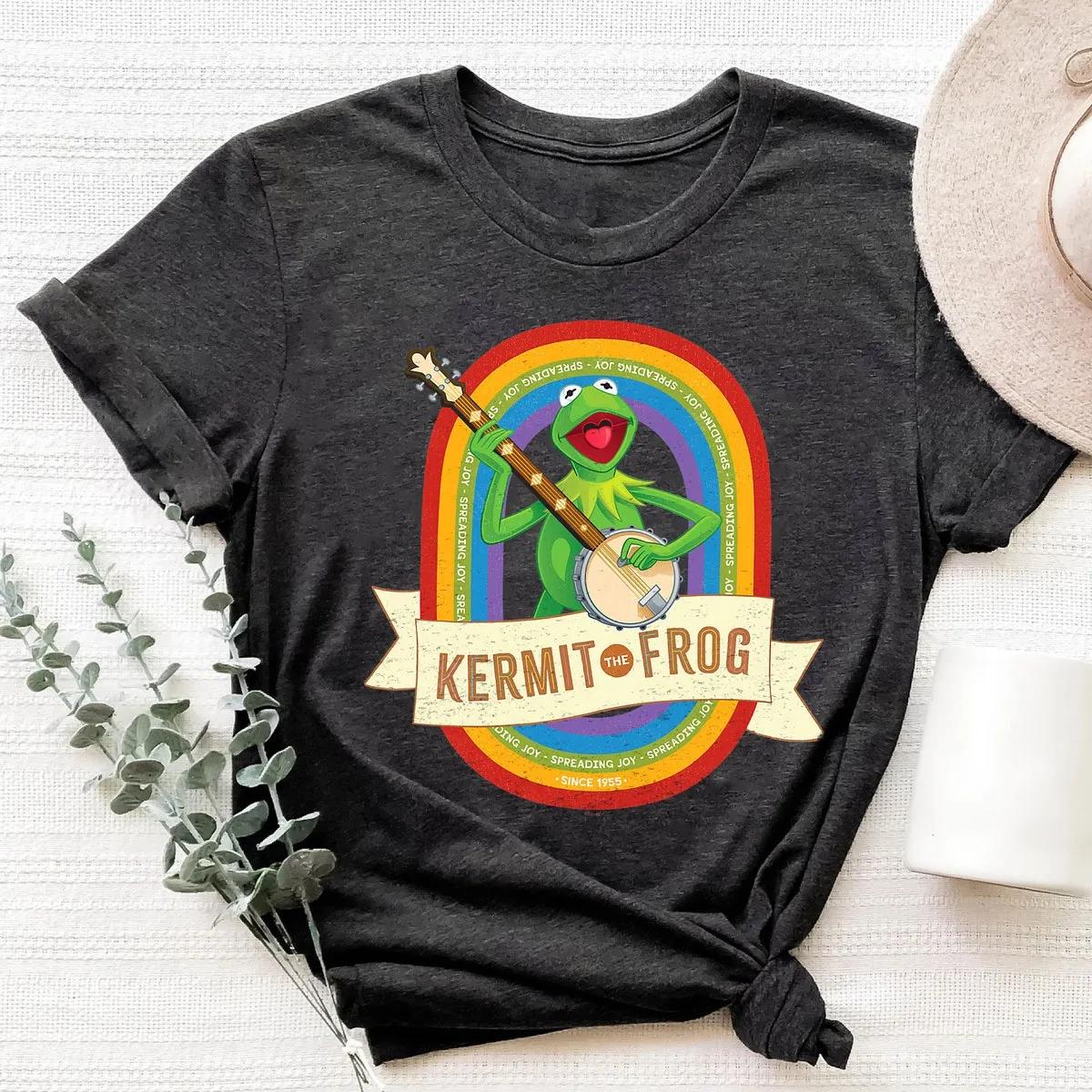 Disney The Muppets Kermit the Frog Spreading Joy Since 1955 Shirt 5 1