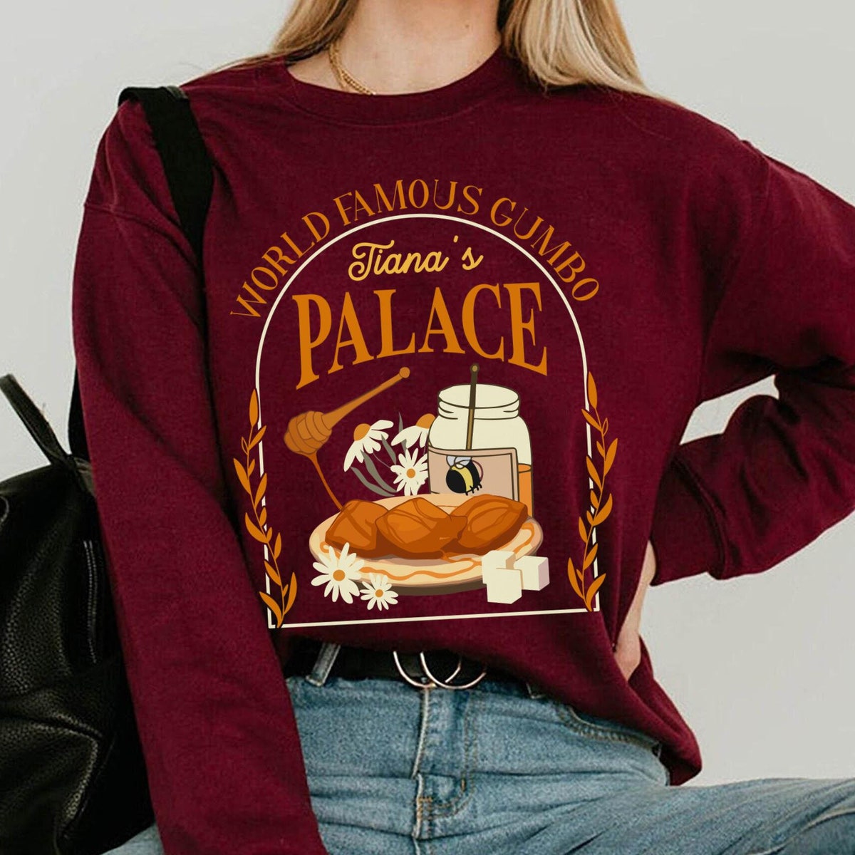 Disney Tianas Palace Beignets Honey Gumbo Shirt 3