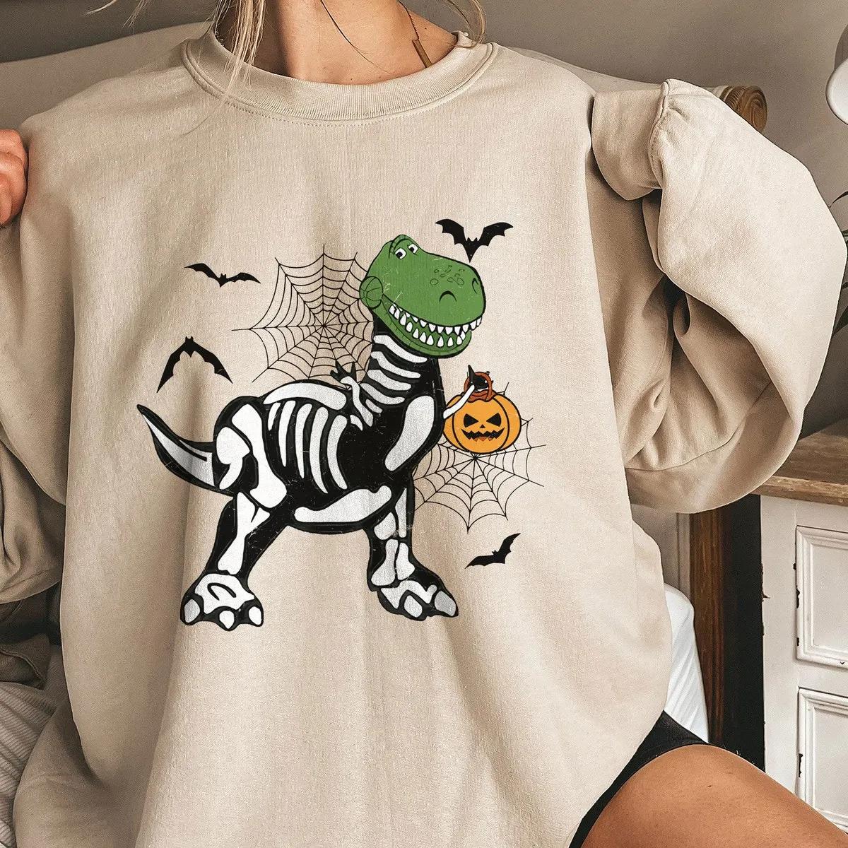 Disney Toy Story T rex Skeleton Halloween Shirt 2 1