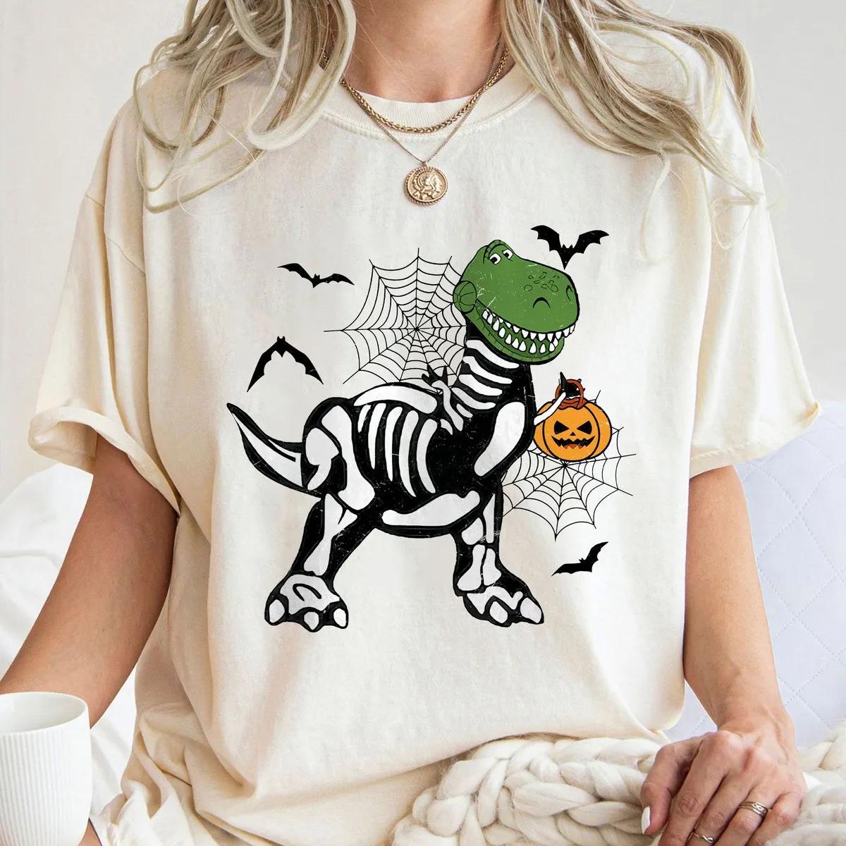 Disney Toy Story T rex Skeleton Halloween Shirt 3 1