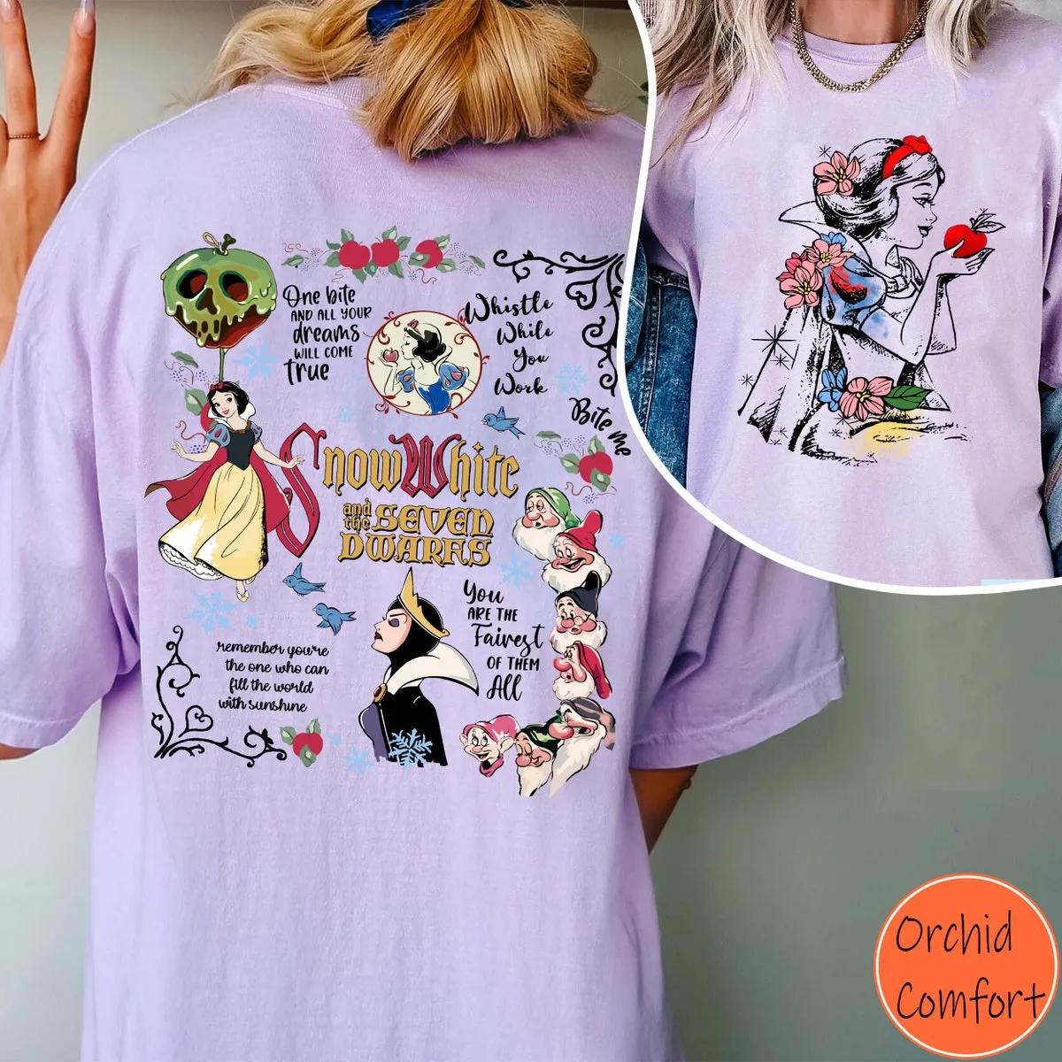 Disney Two Sided Snow White Princess Fairest of Them All Shirt 2 1