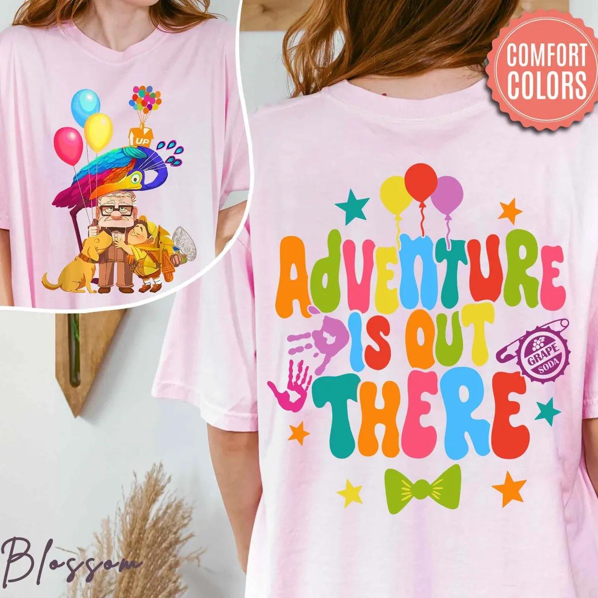 Disney Two Sided Up House Balloons Adventure Is Out There Shirt 3 1