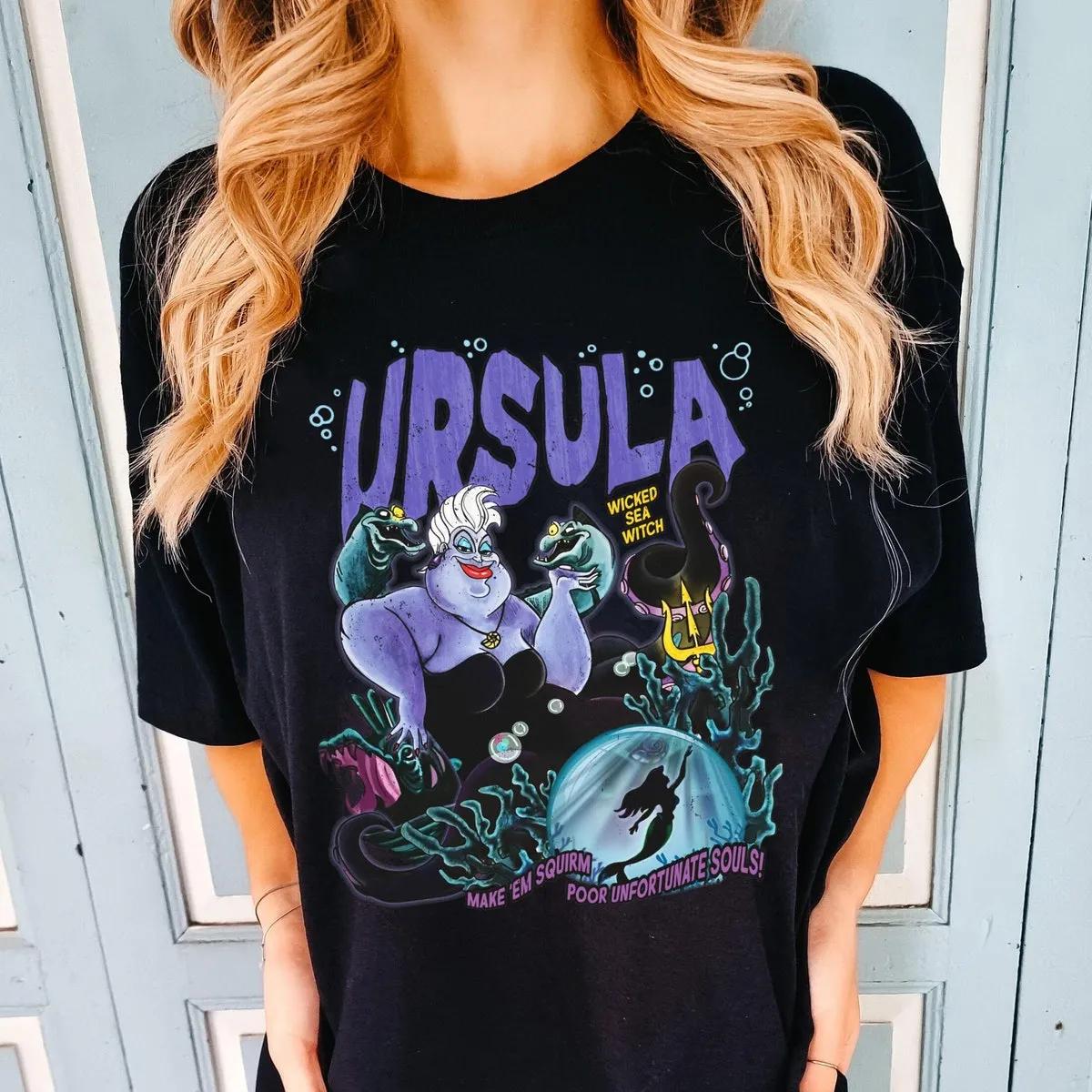 Disney Ursula Sea Witch Shirt The Little Mermaid Villains Tee 1 1