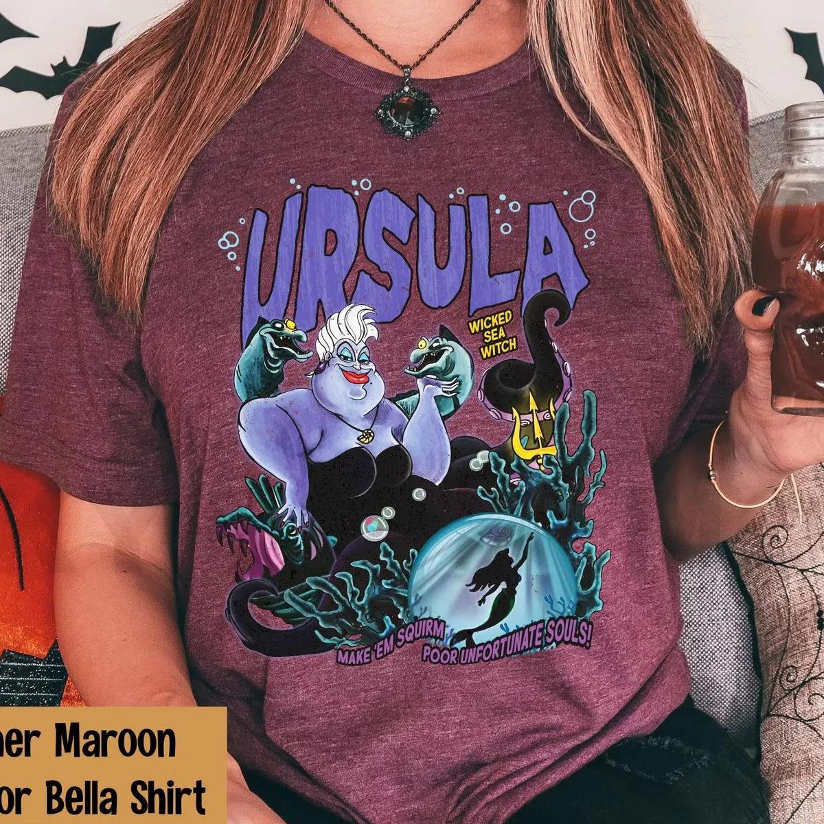 Disney Ursula Sea Witch Shirt The Little Mermaid Villains Tee 3 1