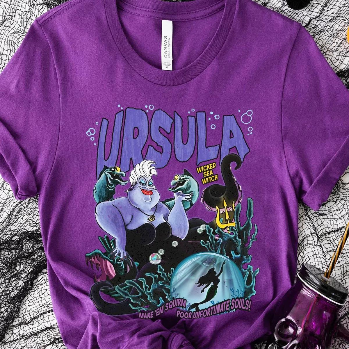 Disney Ursula Sea Witch Shirt The Little Mermaid Villains Tee 5 1