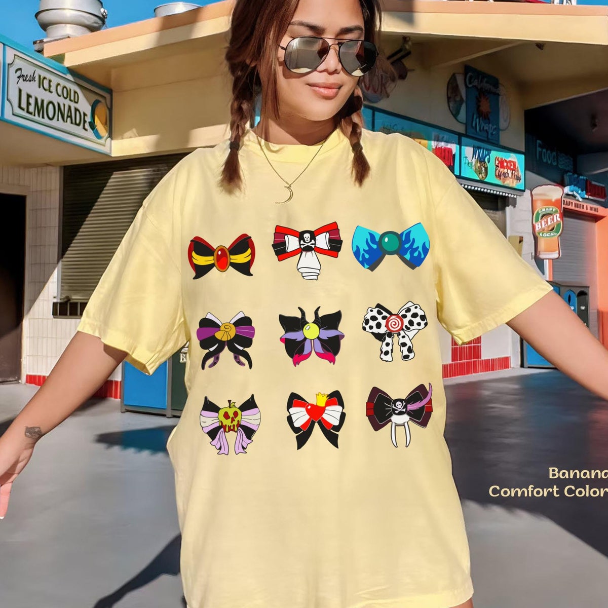 Disney Villains Coquette Bow Halloween Shirt 6