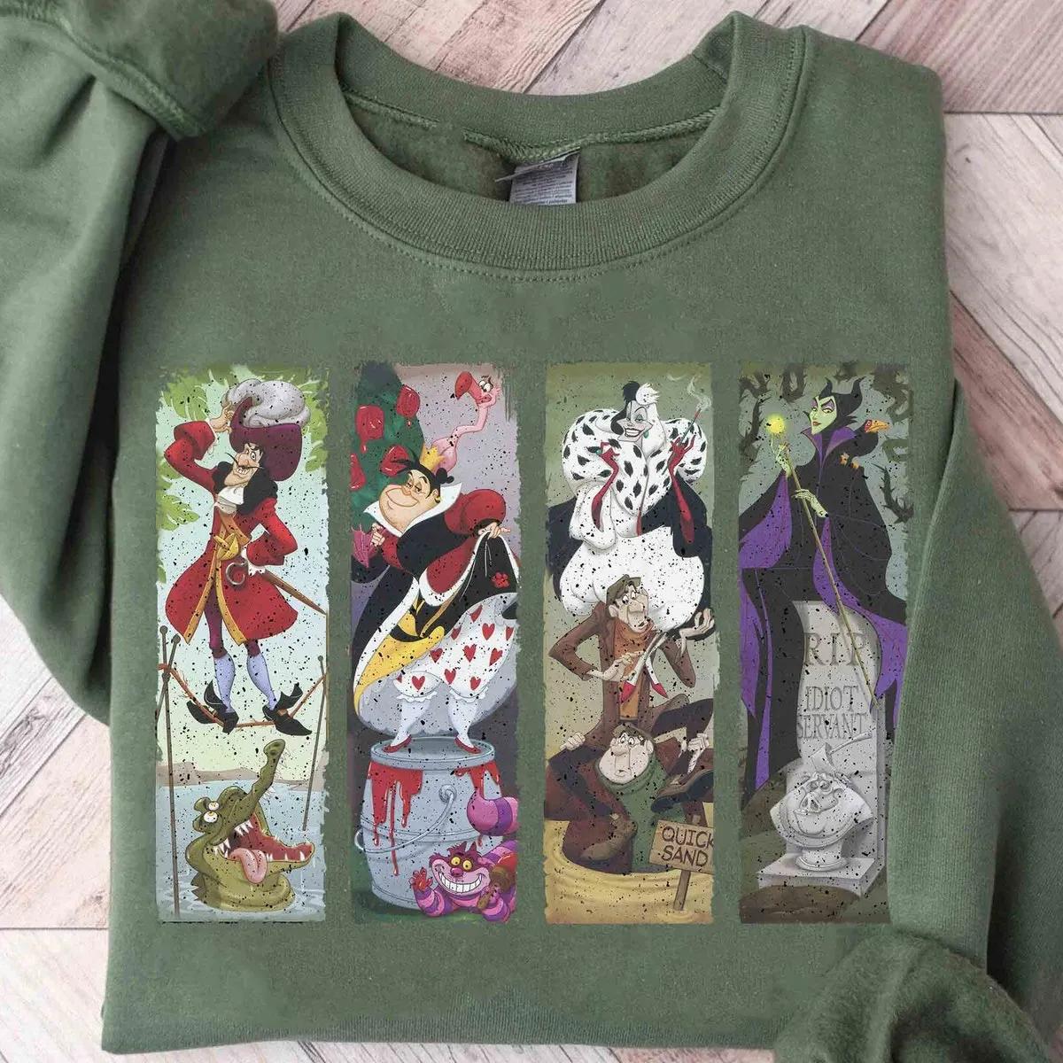 Disney Villains Custom Haunted Mansion Stretching Room Shirt 3