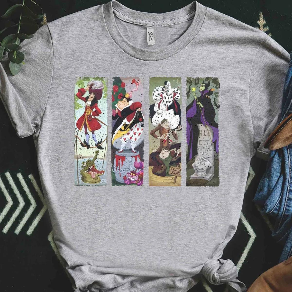 Disney Villains Custom Haunted Mansion Stretching Room Shirt 4