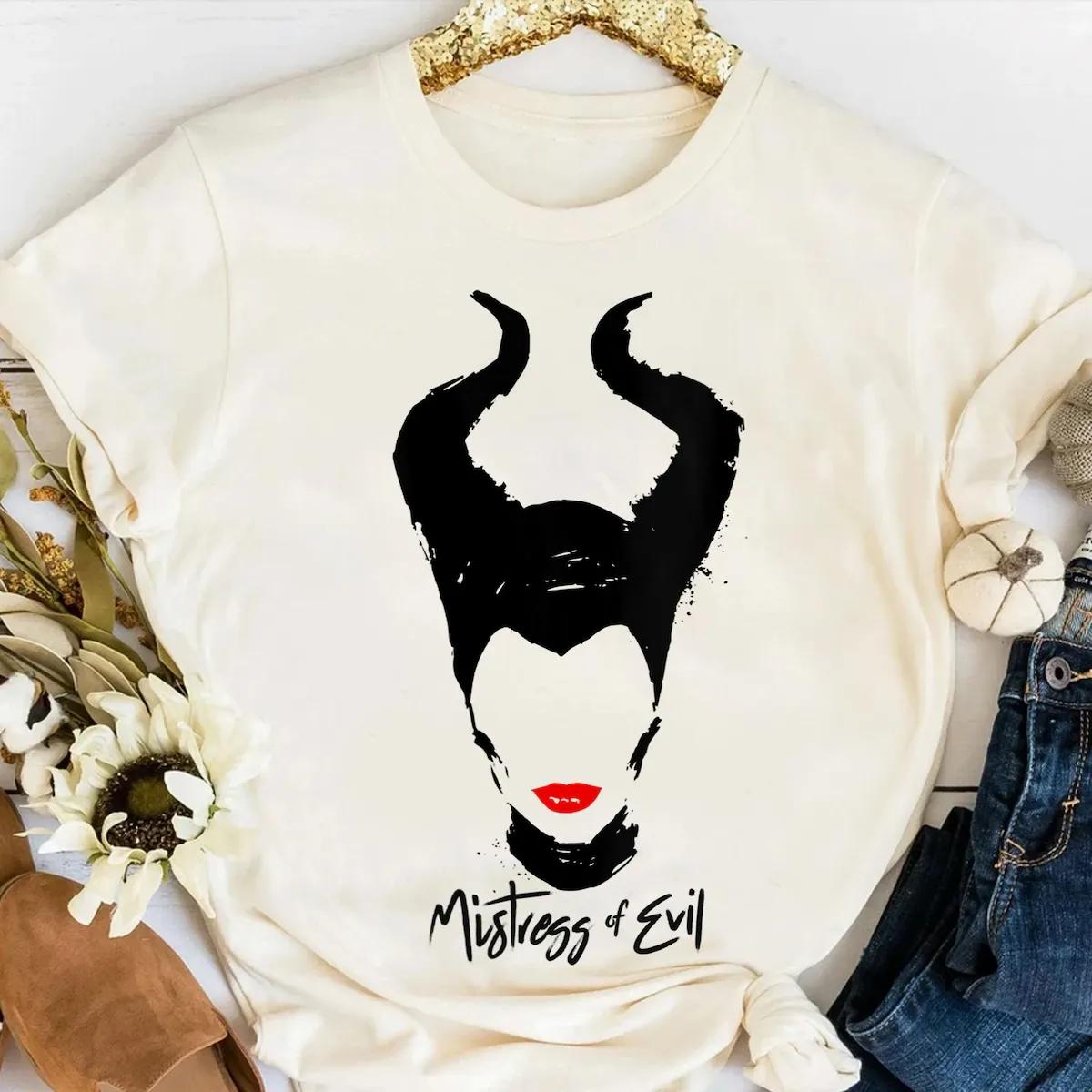 Disney Villains Maleficent Mistress Of Evil Red Lips Shirt 1