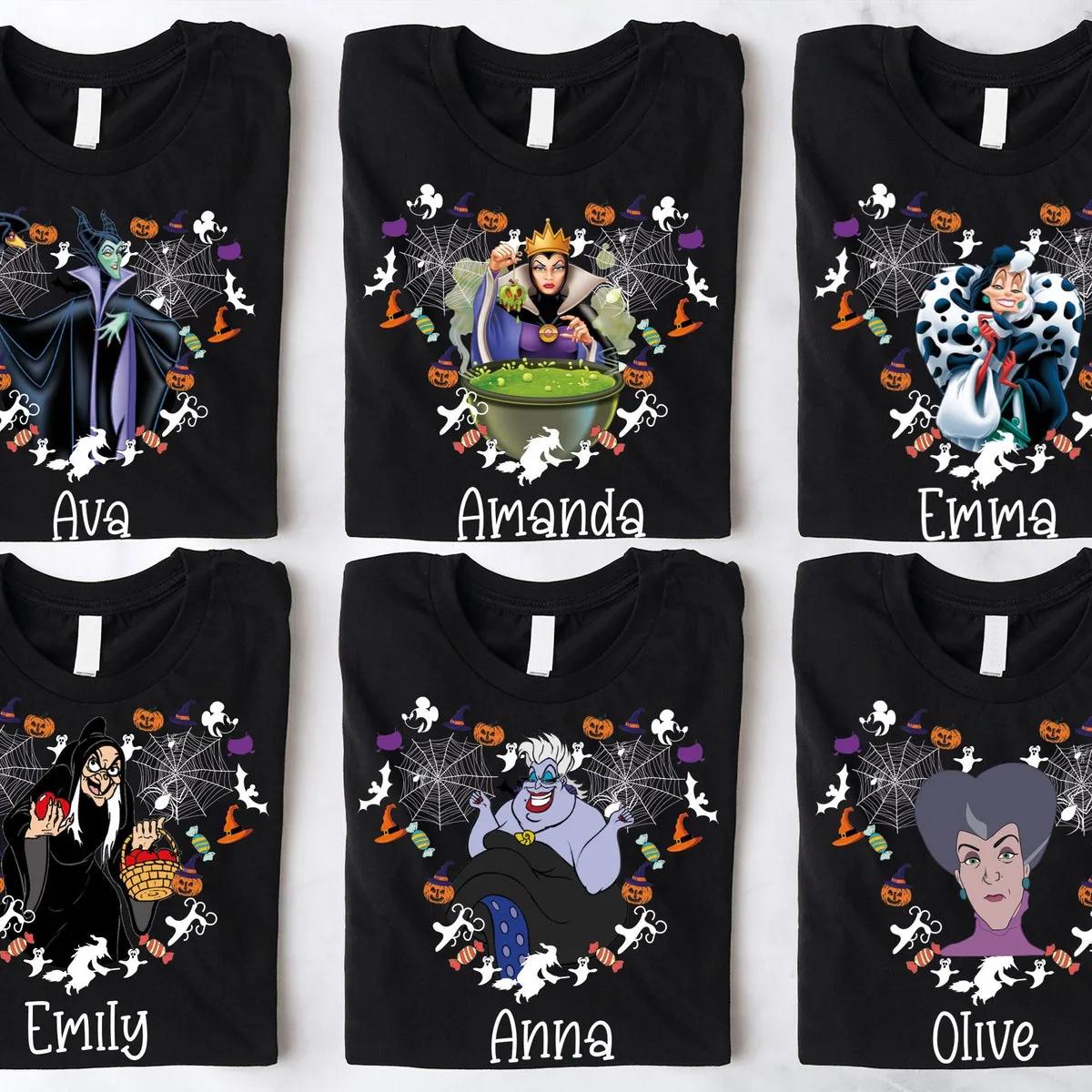 Disney Villains Shirt Ursula Evil Queen Maleficent Witch Tee 1 1