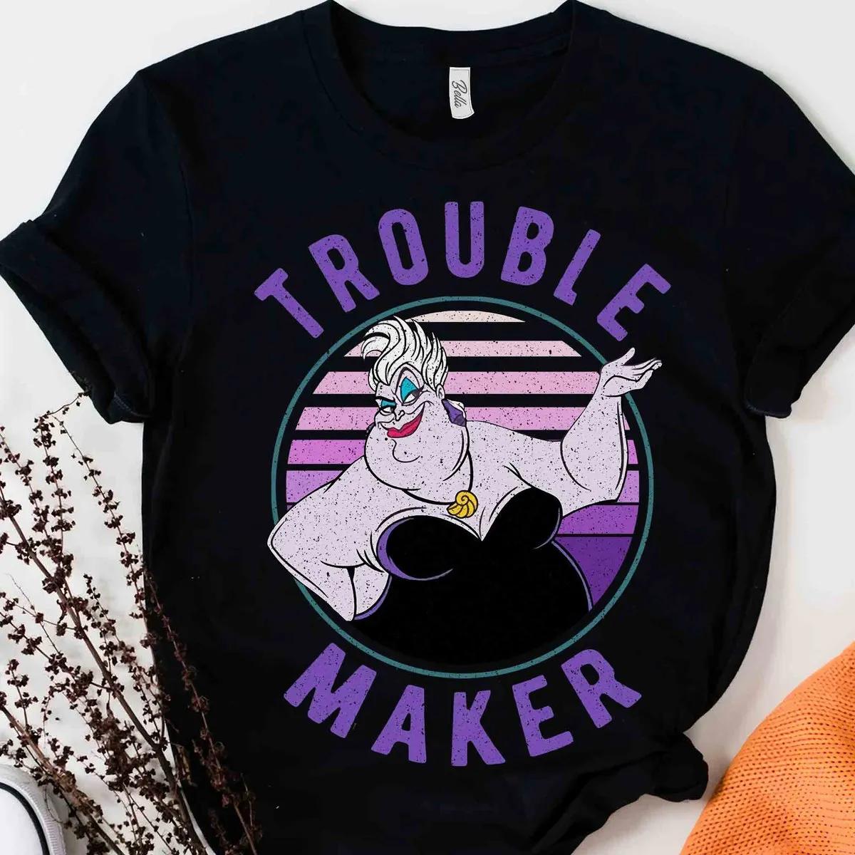 Disney Villains Ursula Trouble Maker Retro Shirt 1