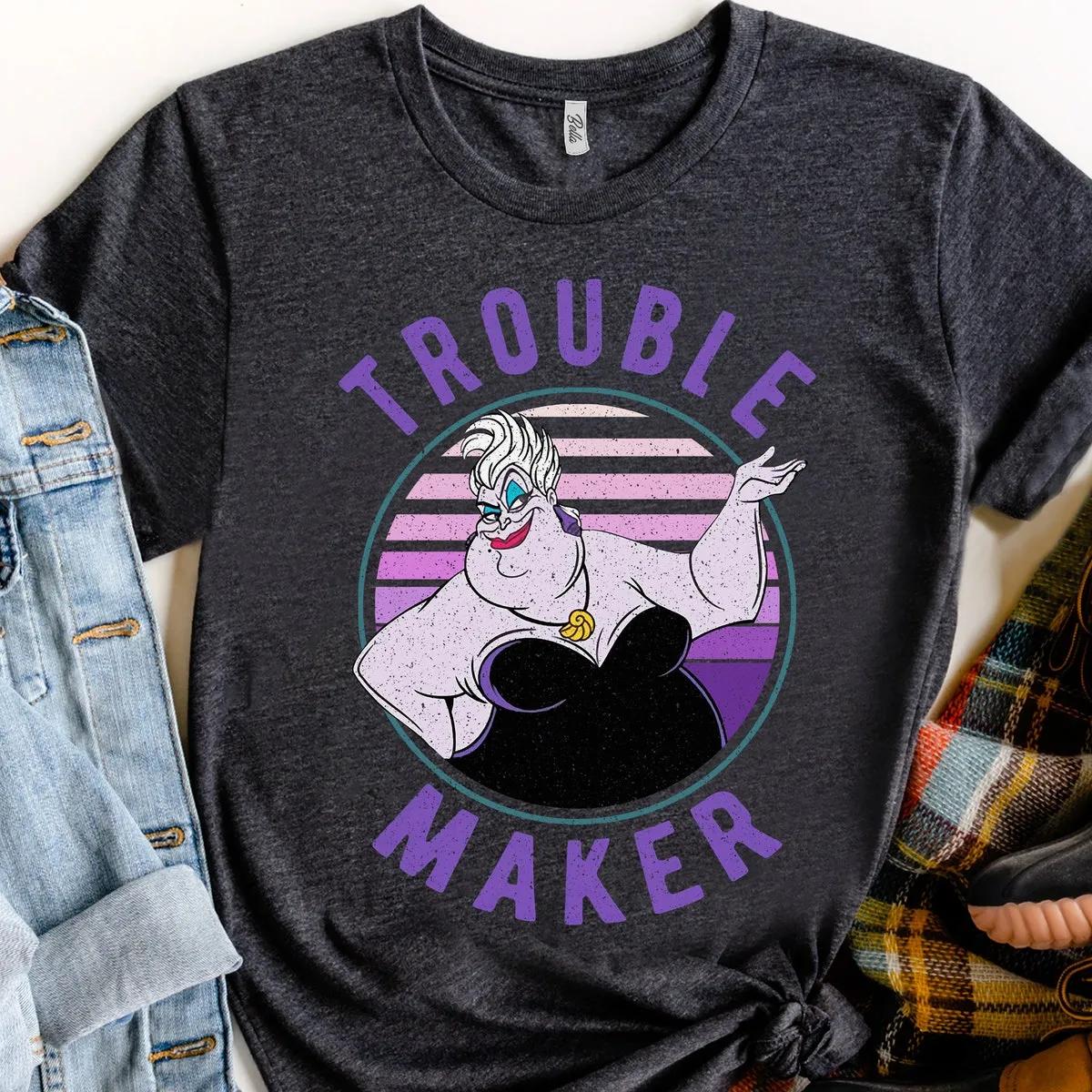 Disney Villains Ursula Trouble Maker Retro Shirt 2