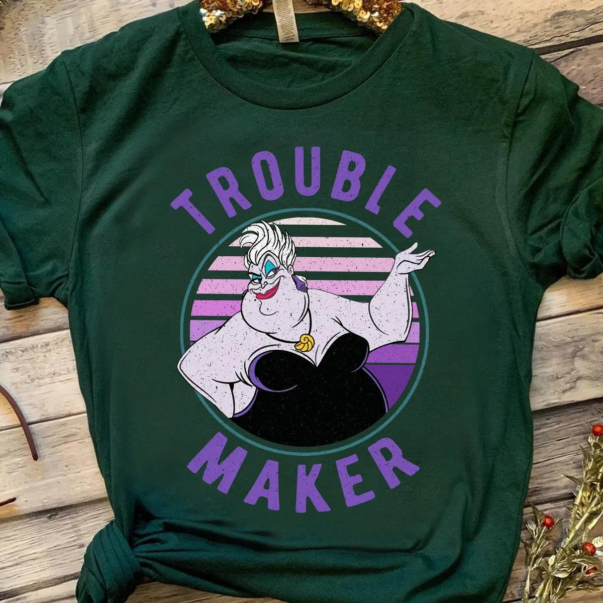 Disney Villains Ursula Trouble Maker Retro Shirt 3