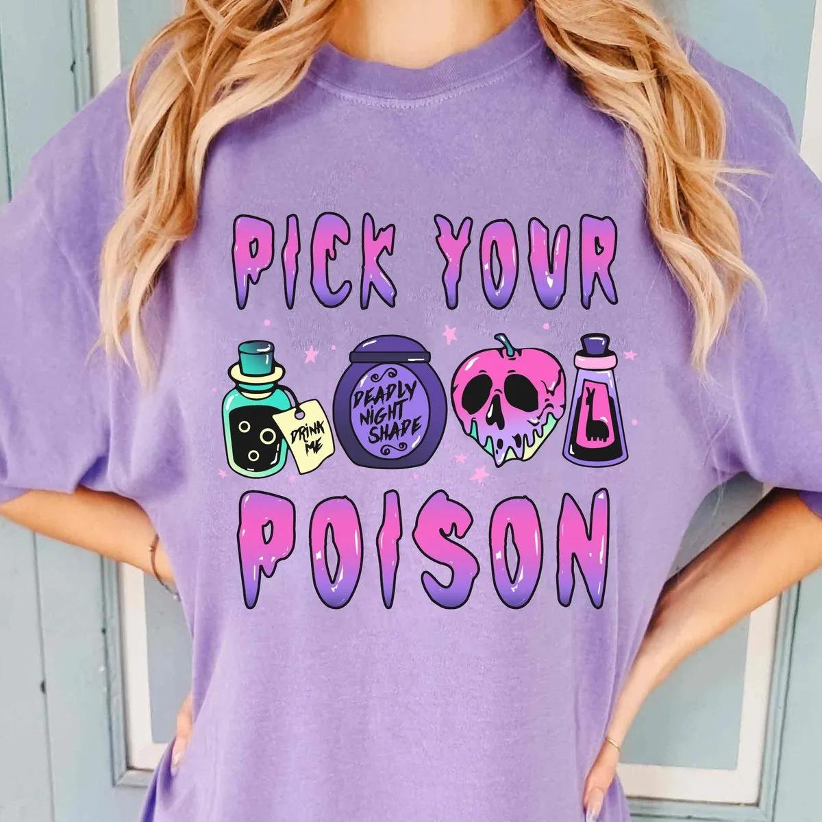 Disney Witch Shirt Pick Your Poison Disney Halloween Villains Tee 6 1