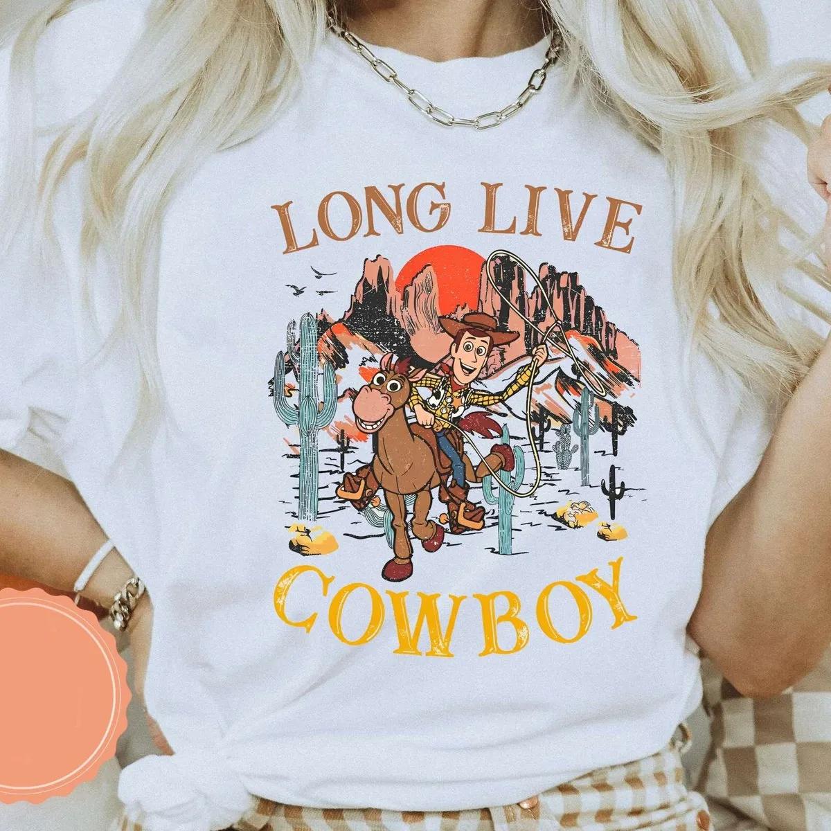 Disney Woody And Bullseye Long Live Cowboy Toy Story Shirt 1