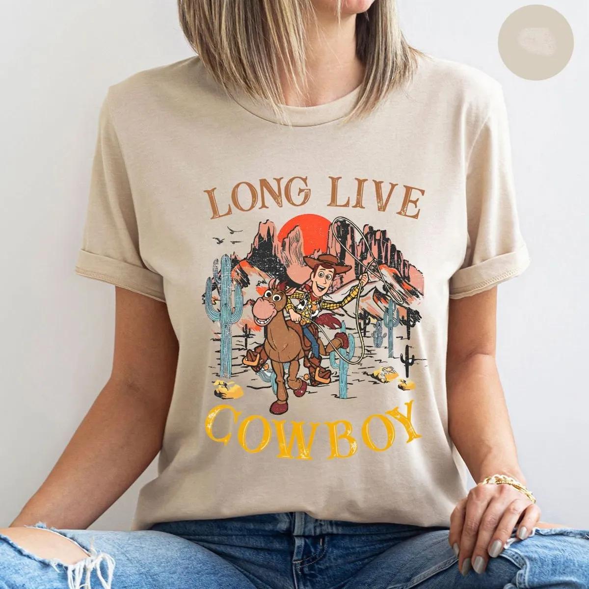 Disney Woody And Bullseye Long Live Cowboy Toy Story Shirt 3