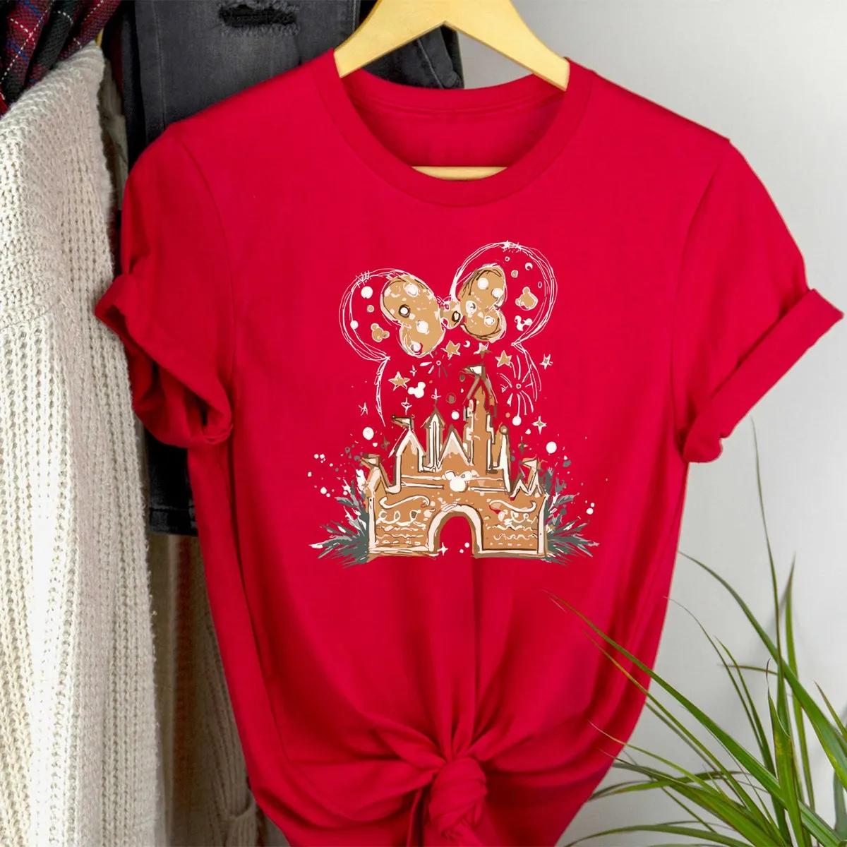 Disney Xmas Gingerbread Castle Christmas Shirt 4 1