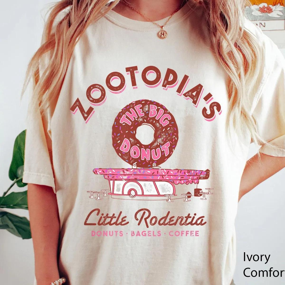 Disney Zootopia The Big Donut Coffee Shop Shirt 2 1