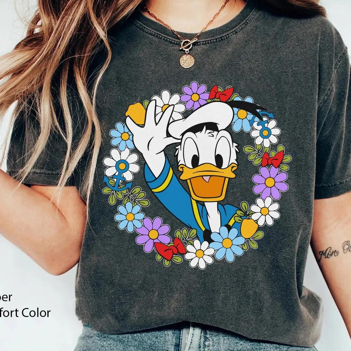 Donald Duck Flower Floral Shirt 2