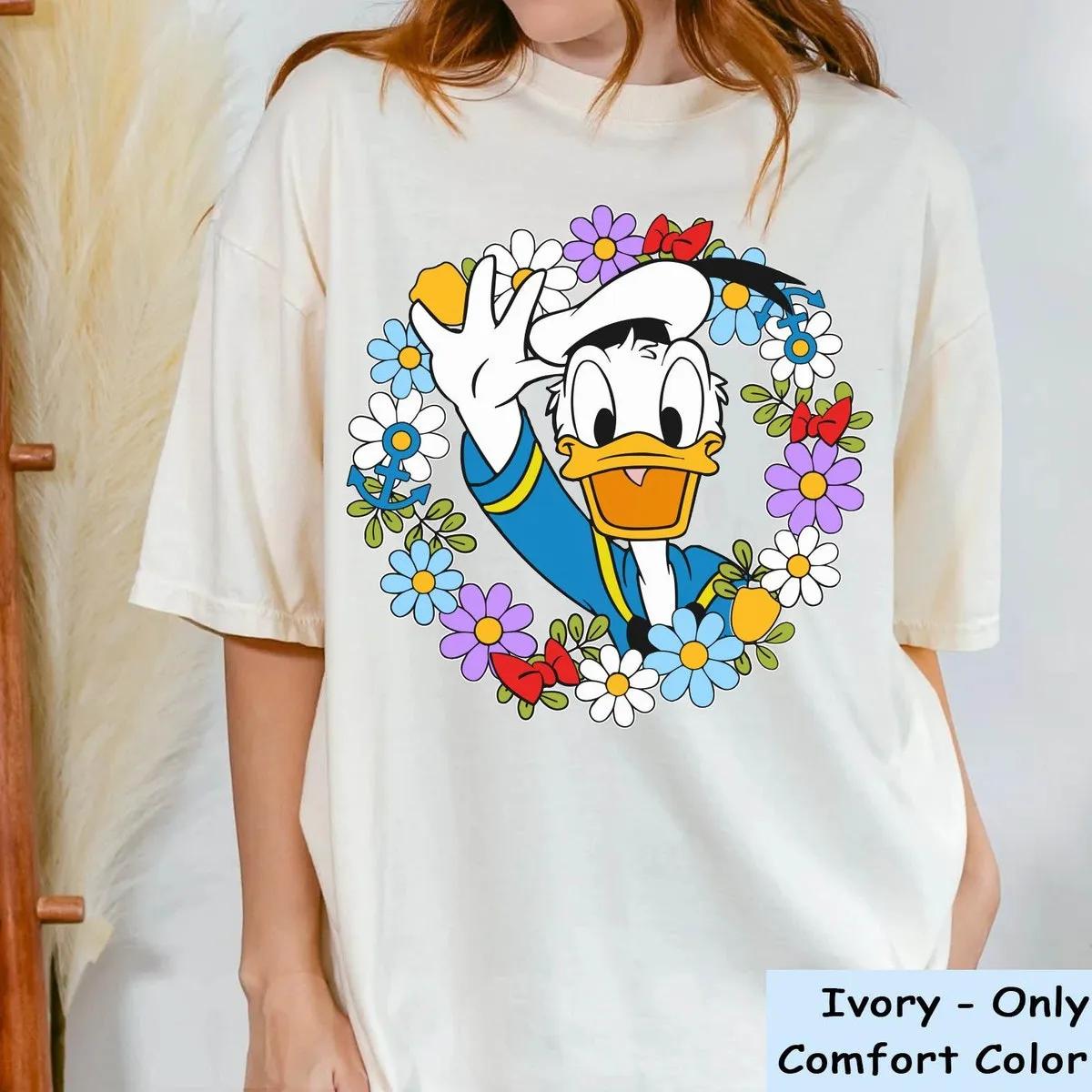 Donald Duck Flower Floral Shirt 4