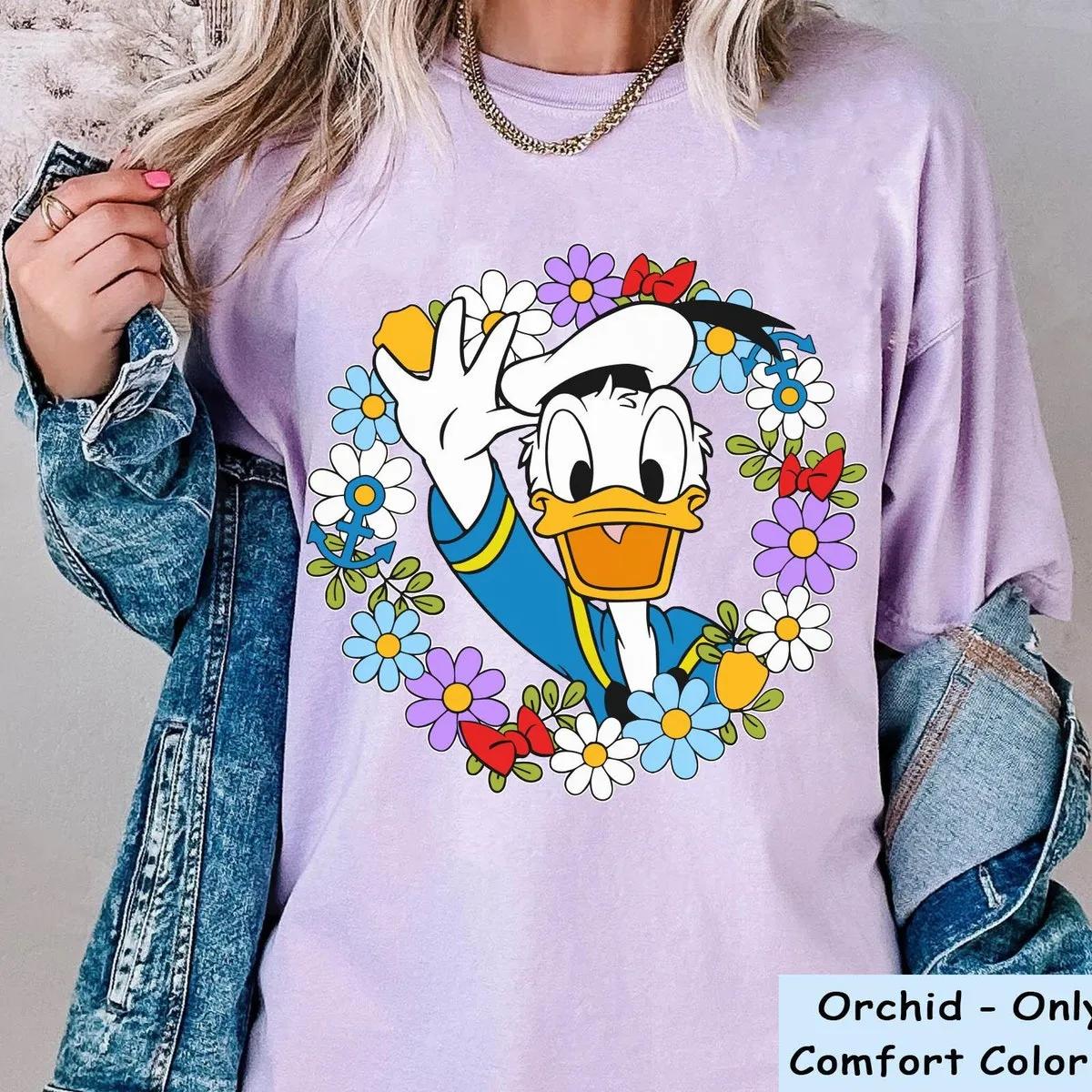 Donald Duck Flower Floral Shirt 6