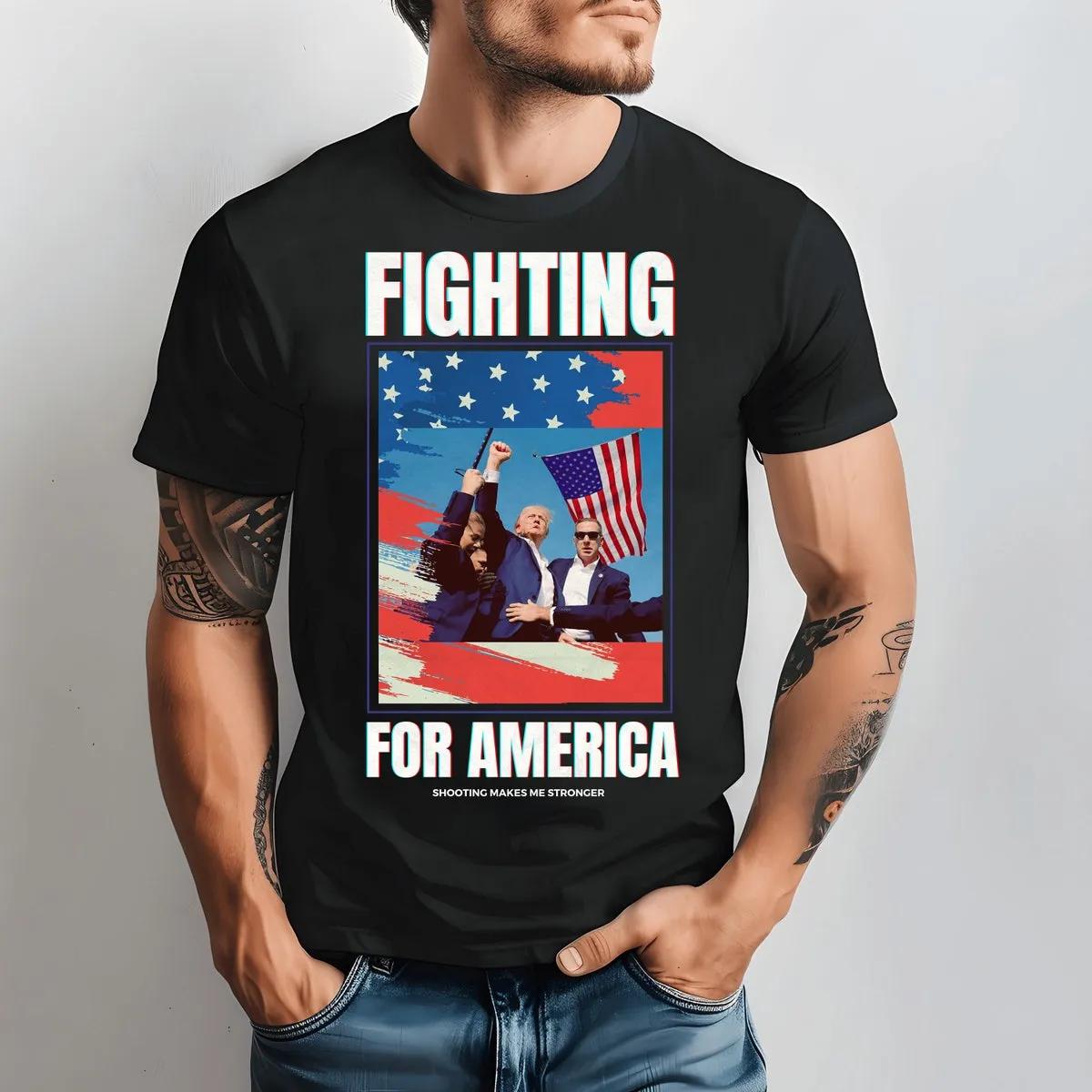 Donald Trump Shooting Shirt Fight Trump Tee 1 1