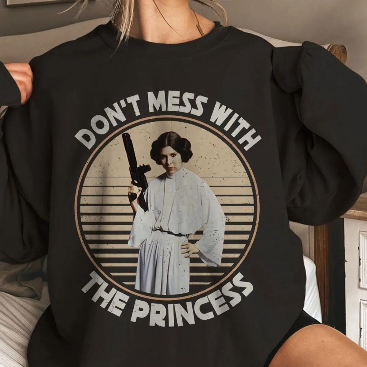 Dont Mess With The Princess Star Wars Leia Princess Shirt 4