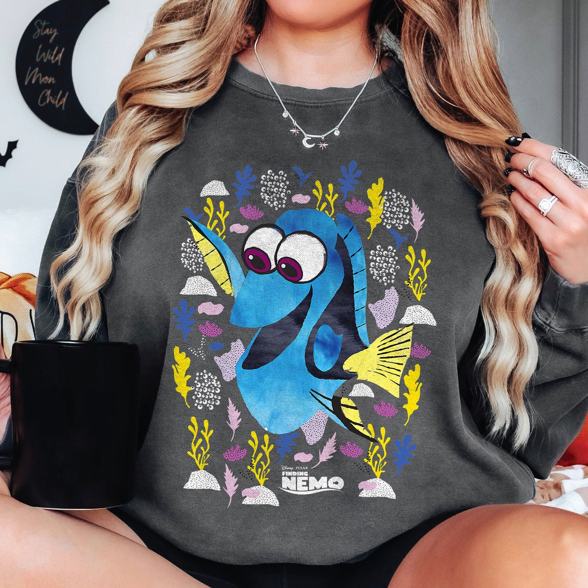 Dory Just Keep Swimming Watercolor Shirt 6 1