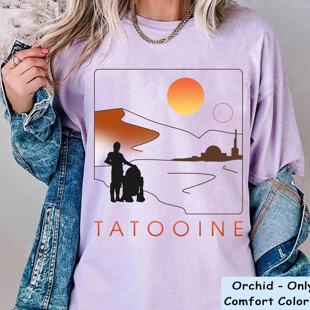 Droids R2D2 C3P0 Tatooine Star Wars Shirt 5