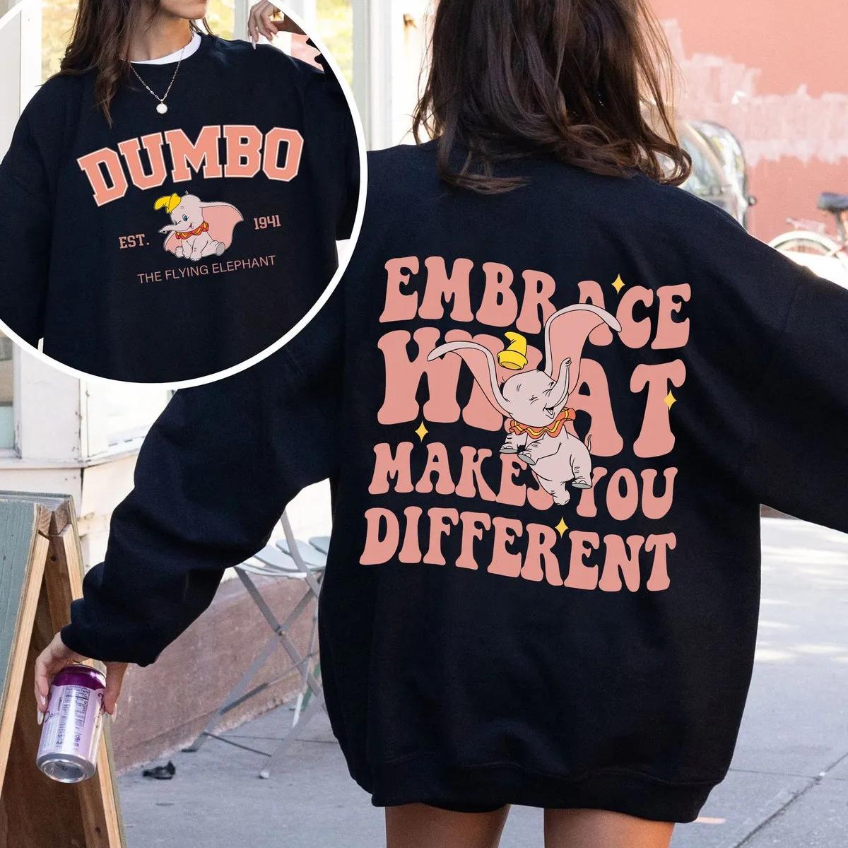 Dumbo Embrace What Makes You Different Double Sided Shirt 5