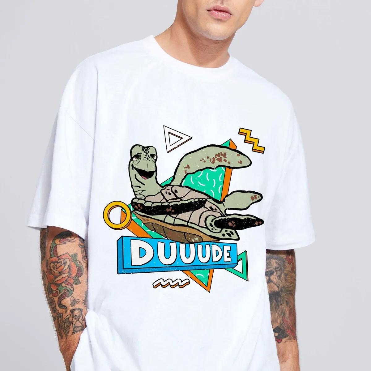 Duuude Crush Turtle Finding Nemo 90s Retro Shirt 5 1