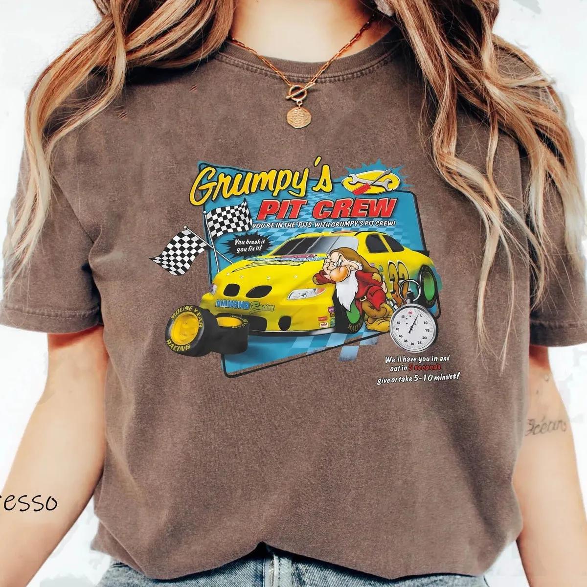 Dwarf Grumpys Pit Crew Shirt Snow White And Seven Dwarf Tee 6