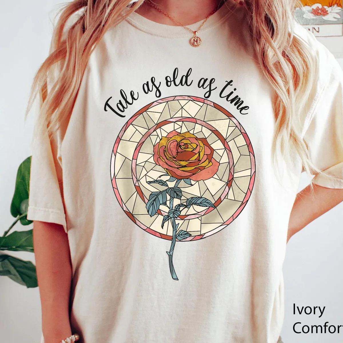 Enchanted Rose Tale As Old As Time Shirt 1