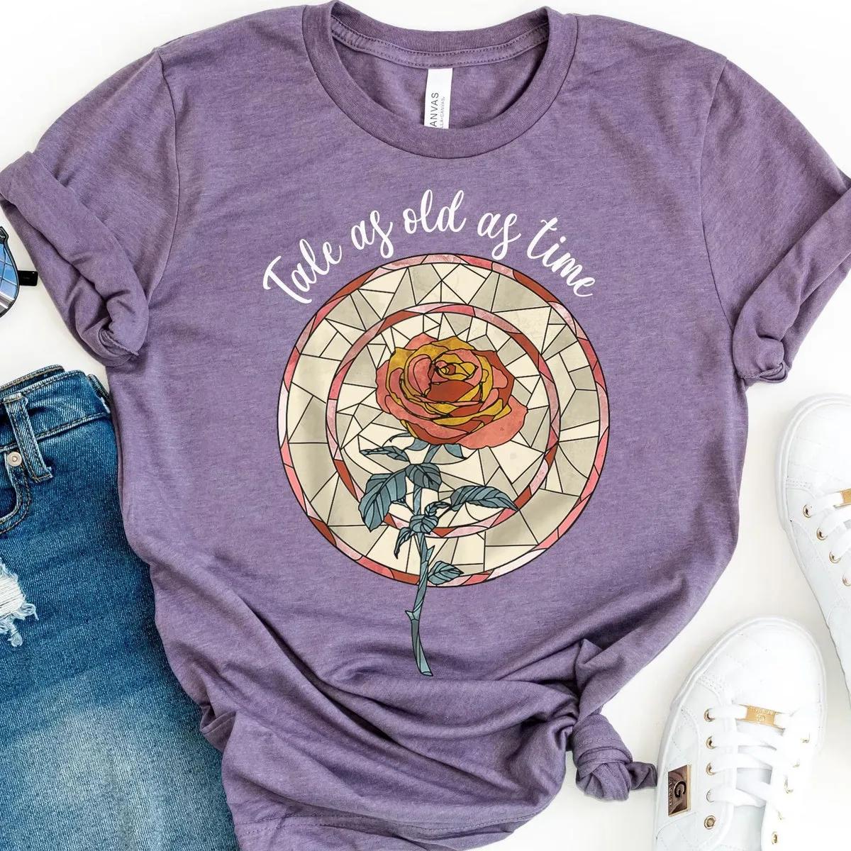 Enchanted Rose Tale As Old As Time Shirt 4