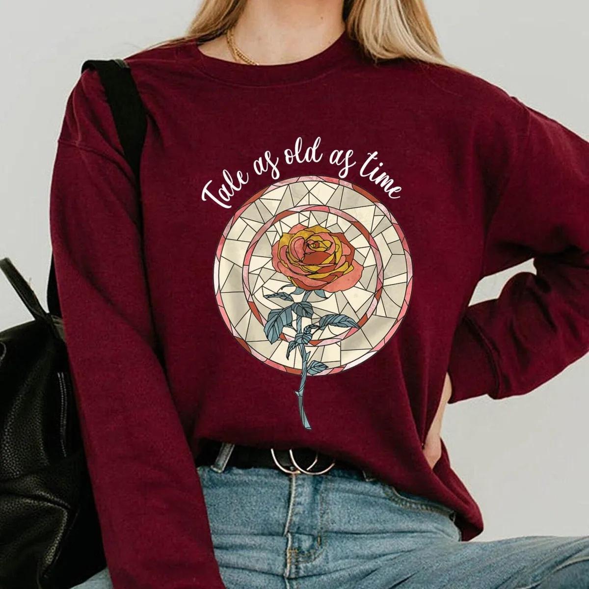 Enchanted Rose Tale As Old As Time Shirt 5