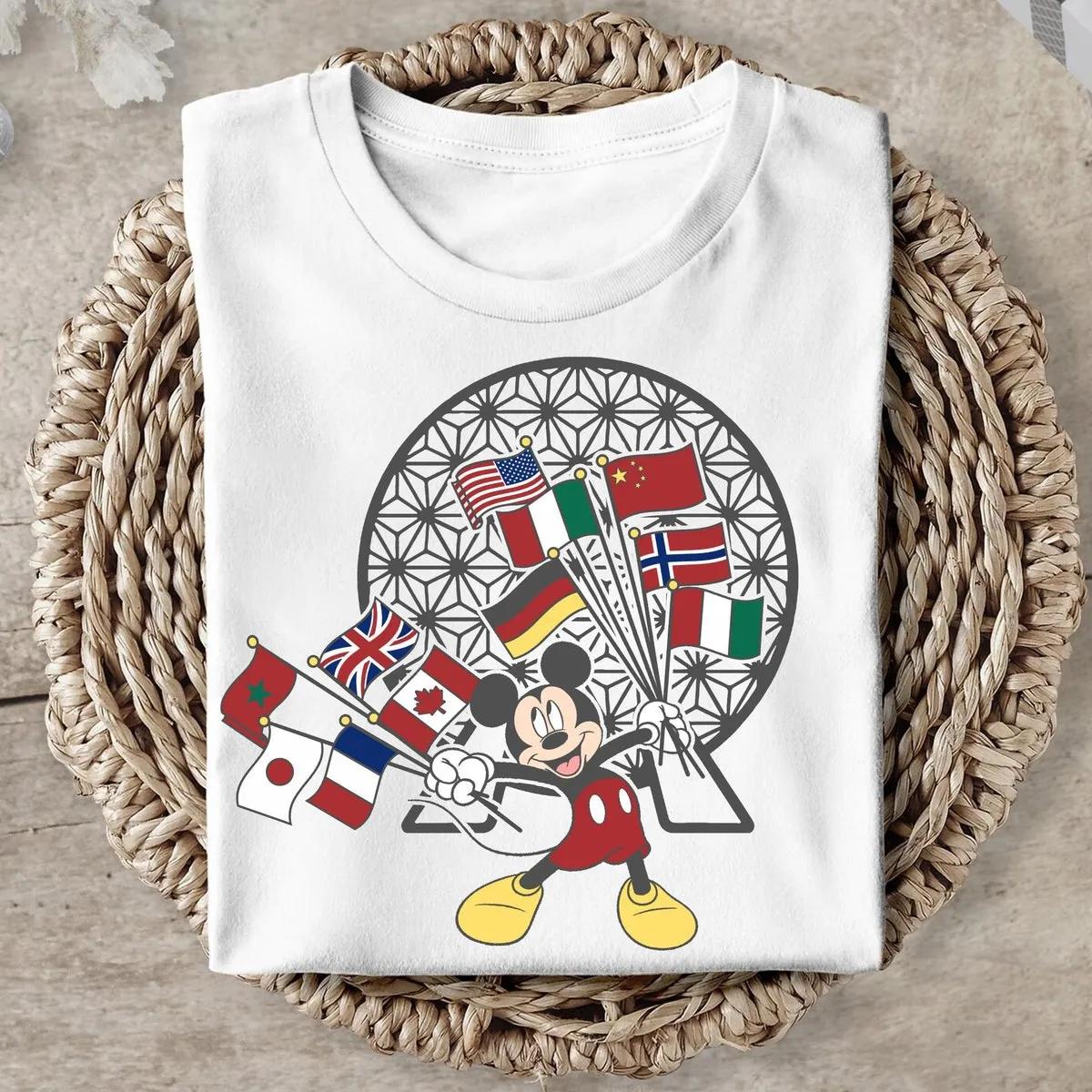 Epcot Flag Mickey Disney Shirt 2 1