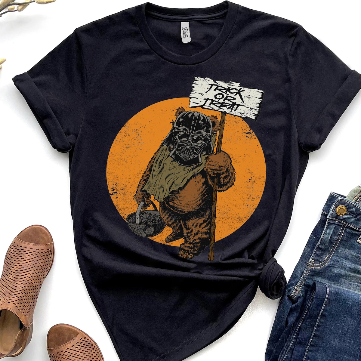 Ewok with Darth Vader Star Wars Halloween Costume Shirt 1