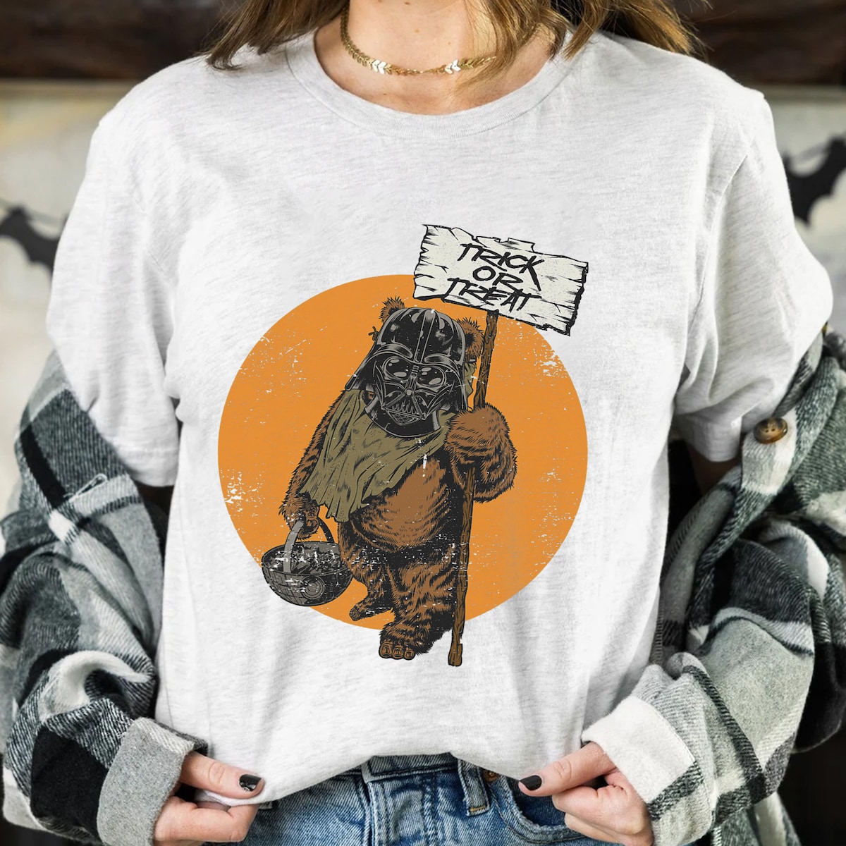 Ewok with Darth Vader Star Wars Halloween Costume Shirt 2