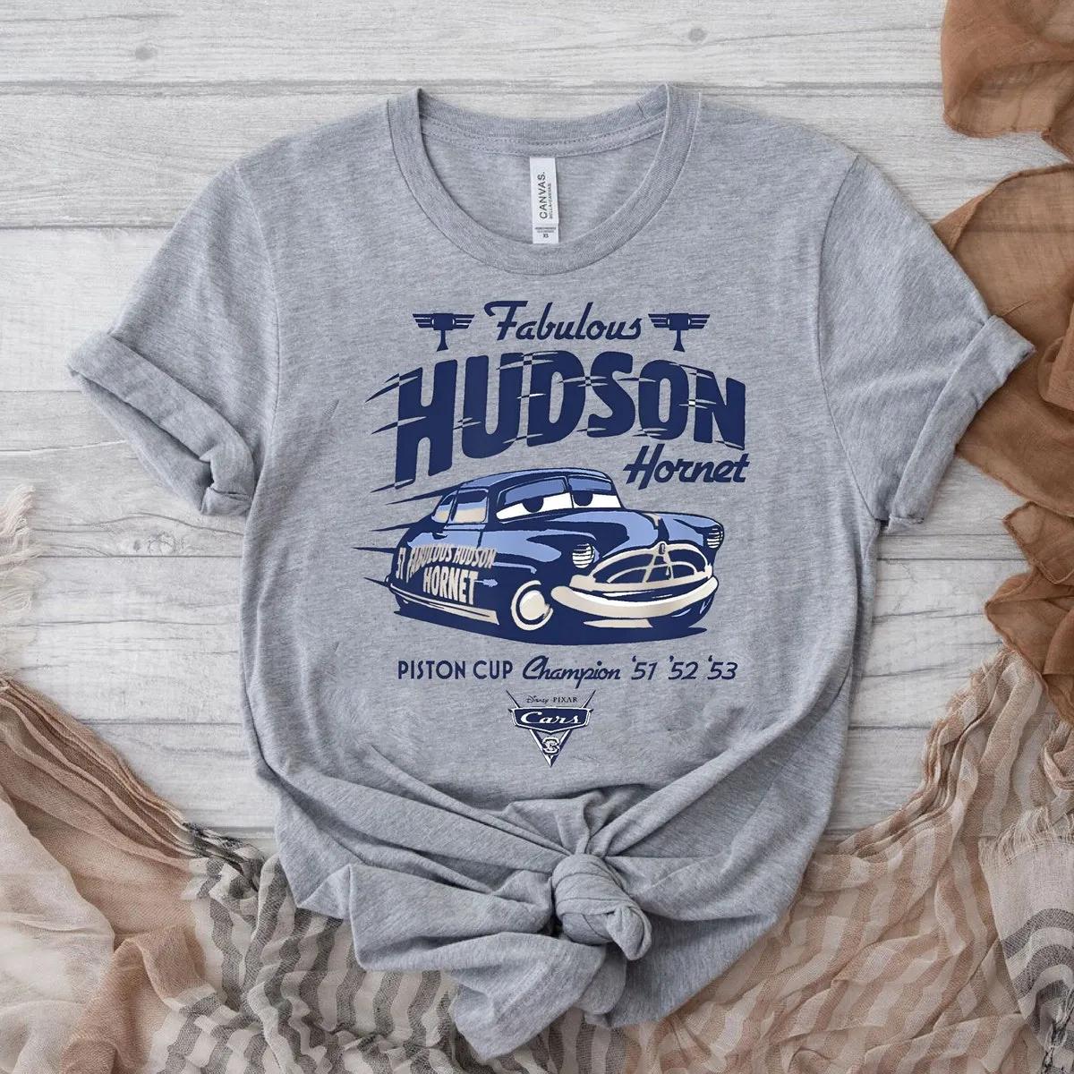 Fabulous Hudson Hornet Disney Cars Shirt Doc Hudson Tee 1