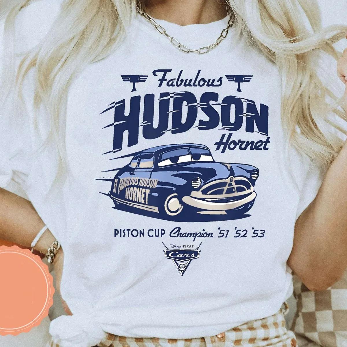 Fabulous Hudson Hornet Disney Cars Shirt Doc Hudson Tee 2