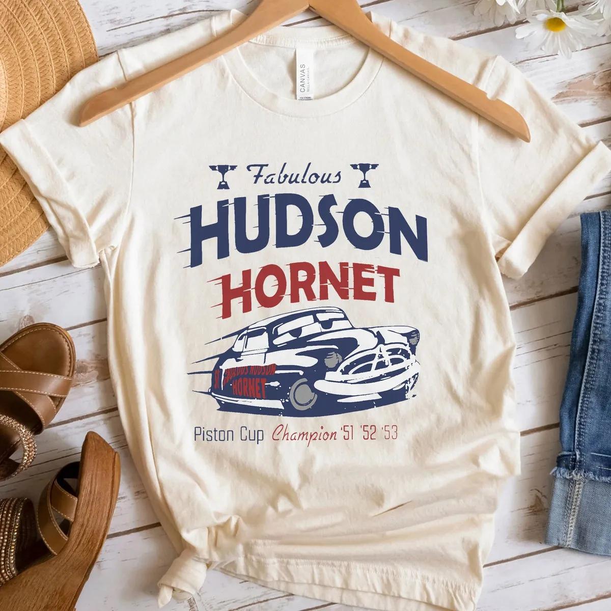 Fabulous Hudson Hornet Piston Cup Champion 51 52 53 Shirt 3 1