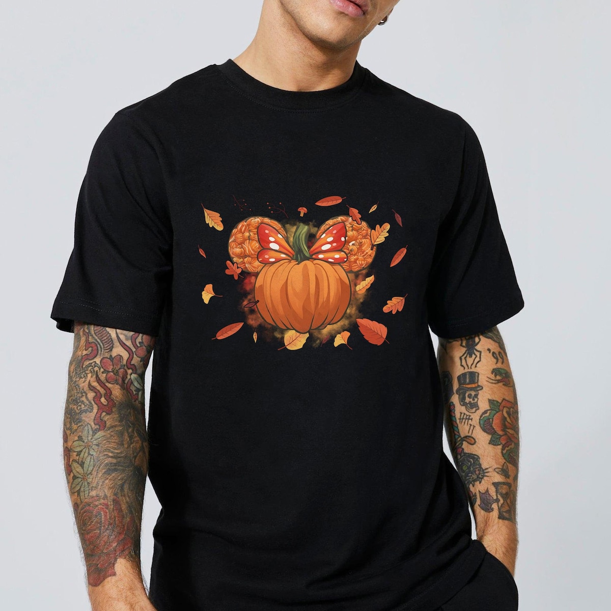 Fall Minnie Ear Halloween Shirt 1 1