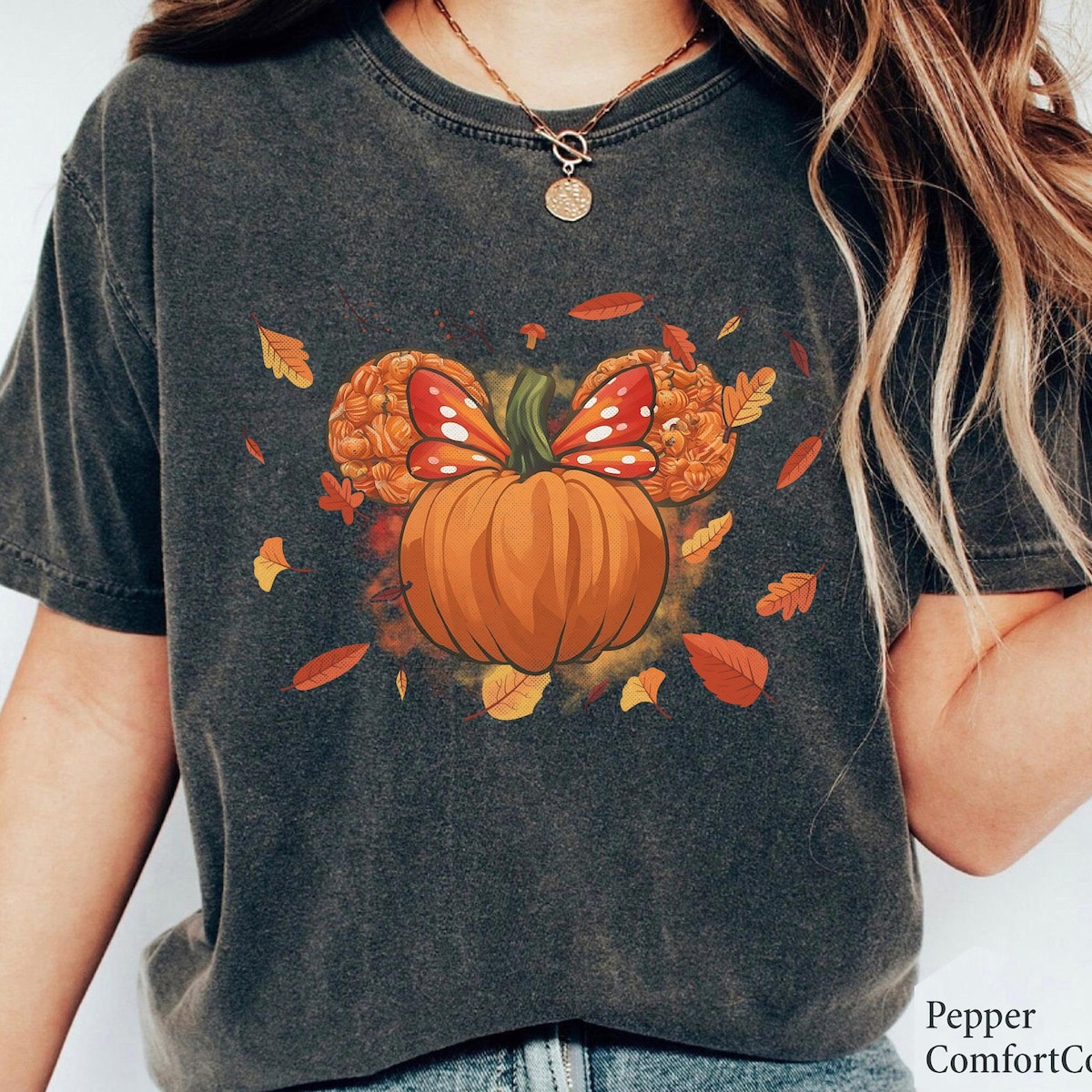 Fall Minnie Ear Halloween Shirt 2 1