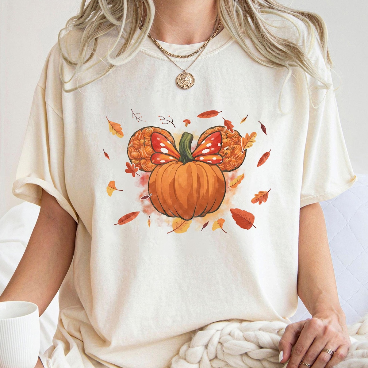 Fall Minnie Ear Halloween Shirt 3 1